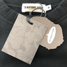 画像をギャラリービューアに読み込む, エイプ A BATHING APE トレーナー BAPE 黒 M 未使用 中古