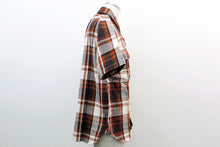 画像をギャラリービューアに読み込む, エイプ A BATHING APE 半袖シャツ 茶色 L 未使用 中古