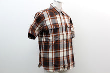 画像をギャラリービューアに読み込む, エイプ A BATHING APE 半袖シャツ 茶色 L 未使用 中古