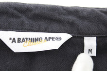 画像をギャラリービューアに読み込む, エイプ A BATHING APE 長袖ワークシャツ 黒 M【中古】【新品同様】【美品】