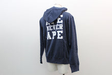 画像をギャラリービューアに読み込む, A BATHING APE アベイシングエイプ ハーフジップ プルオーバースウェット パーカー レーヨン×コットン ネイビー Mサイズ【中古】【新品同様】【美品】メンズ