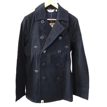 画像をギャラリービューアに読み込む, エイプ A BATHING APE Pコート スウェット Mサイズ ネイビー【中古】【新品同様】【美品】