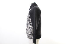 画像をギャラリービューアに読み込む, カナタ Kanata カウチンニットジャケット 黒 白【中古】