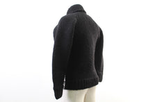 画像をギャラリービューアに読み込む, カナタ Kanata カウチンニットジャケット 黒 白【中古】