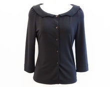 画像をギャラリービューアに読み込む, FOXEY NEW YORK フォクシー valuable レディカーディガン 襟付き 30869/31205 ブラック サイズ38(S相当)【中古】レディース