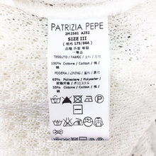 画像をギャラリービューアに読み込む, パトリツィアぺぺ PATRIZIA PEPE ロングカーディガン サイズ3 L相当 モノトーン 綿100%【中古】【美品】