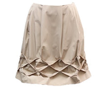 画像をギャラリービューアに読み込む, フォクシー FOXEY スモッキングフレアスカート ベージュ サイズ38 S相当【中古】【美品】