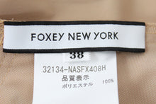 画像をギャラリービューアに読み込む, フォクシー FOXEY スモッキングフレアスカート ベージュ サイズ38 S相当【中古】【美品】