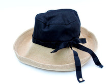 이미지를 갤러리 뷰어에 로드 , アシーナニューヨークAthena NEW YORK 帽子 ベージュ ブラック Fサイズ【中古】【新品同様】【美品】