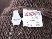 画像をギャラリービューアに読み込む, フルーツケイク FRUIT CAKE ウールプルオーバー 茶色 中古 新品同様