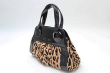 画像をギャラリービューアに読み込む, セルジオロッシ Sergio Rossi ハンドバッグ レオパード 中古