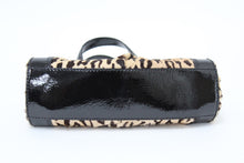 画像をギャラリービューアに読み込む, セルジオロッシ Sergio Rossi ハンドバッグ レオパード 中古