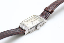 將圖片載入圖庫檢視器 OMEGA オメガ ダイヤ付手巻き時計 Cal245 pt900 ヴィンテージ ブラウン シルバー 中古