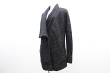 画像をギャラリービューアに読み込む, セオリー Theory ウールコート 黒 S レディース ミドル丈 中古
