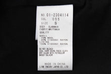画像をギャラリービューアに読み込む, セオリー Theory ウールコート 黒 S レディース ミドル丈 中古