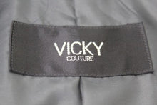 將圖片載入圖庫檢視器 ビッキー VICKY アンゴラ混コート 黒 中古