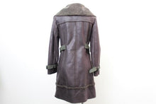 画像をギャラリービューアに読み込む, PRAIDE プライド エコムートンコート ロング丈 ブラウン 38 中古