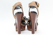 画像をギャラリービューアに読み込む, ドルチェ&ガッバーナ DOLCE&GABBANA サンダル クロッグヒール ブラウン 中古