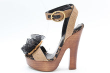 画像をギャラリービューアに読み込む, ドルチェ&ガッバーナ DOLCE&GABBANA サンダル クロッグヒール ブラウン 中古