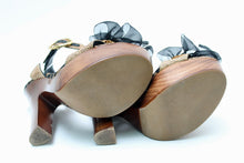 画像をギャラリービューアに読み込む, ドルチェ&ガッバーナ DOLCE&GABBANA サンダル クロッグヒール ブラウン 中古