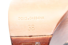 画像をギャラリービューアに読み込む, ドルチェ&ガッバーナ DOLCE&GABBANA サンダル クロッグヒール ブラウン 中古