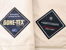 画像をギャラリービューアに読み込む, エイプ A BATHING APE レインジャケット ゴアテックス ベージュ M 中古