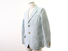 画像をギャラリービューアに読み込む, エイプ A BATHING APE テーラードジャケット 白×水色 M 中古
