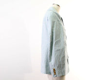 画像をギャラリービューアに読み込む, エイプ A BATHING APE テーラードジャケット 白×水色 M 中古