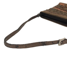 画像をギャラリービューアに読み込む, 4℃ ヨンドシー ビーズ編込み ハンドバッグ ビーズ スパンコール ブラウン【中古】 レディース