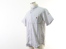 画像をギャラリービューアに読み込む, エイプ A BATHING APE ストライプシャツ M 中古 新品同様