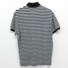 画像をギャラリービューアに読み込む, ポロ ラルフローレン POLO RALPH LAUREN ポロシャツ S ブラック ボーダー柄 中古