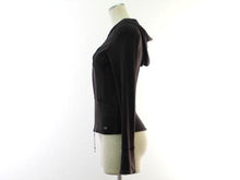 Load image into Gallery viewer, FOXEY NEW YORK フォクシー ストレッチリブパーカー 34032 ブラウン サイズ40(M相当)【中古】レディース