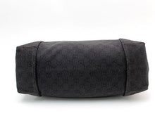 將圖片載入圖庫檢視器 グッチ GUCCI ショルダーバッグ 黒 キャンバス レザー 中古