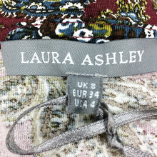 画像をギャラリービューアに読み込む, ローラアシュレイ Laura Ashley 7分袖 カットソー ボタニカル柄 S相当【中古】【新品同様】【美品】