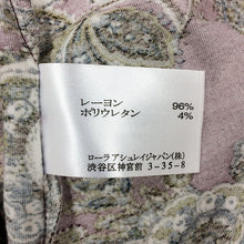 画像をギャラリービューアに読み込む, ローラアシュレイ Laura Ashley 7分袖 カットソー ボタニカル柄 S相当【中古】【新品同様】【美品】