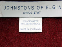 画像をギャラリービューアに読み込む, ジョンストンズ Johnstons カシミヤ混 大判ストール【中古】【美品】