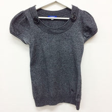 画像をギャラリービューアに読み込む, バーバリーブルーレーベル BURBERRY BLUE LABEL ニット グレー 中古