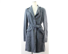 將圖片載入圖庫檢視器 クラス ロベルト カヴァリ Class Roberto Cavalli トレンチコート ブルー 青 42 美品 中古