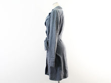 將圖片載入圖庫檢視器 クラス ロベルト カヴァリ Class Roberto Cavalli トレンチコート ブルー 青 42 美品 中古