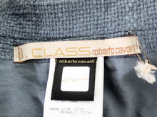 將圖片載入圖庫檢視器 クラス ロベルト カヴァリ Class Roberto Cavalli トレンチコート ブルー 青 42 美品 中古