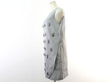 画像をギャラリービューアに読み込む, フォクシー FOXEY ノースリーブ ワンピース サイズ38 S相当 グレー 美品 中古