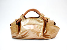 画像をギャラリービューアに読み込む, ロエベ LOEWE ハンドバッグ ナッパアイレ ブロンズ パテント エナメル【中古】【美品】