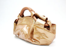 画像をギャラリービューアに読み込む, ロエベ LOEWE ハンドバッグ ナッパアイレ ブロンズ パテント エナメル【中古】【美品】