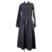 将图片加载到图库查看器,ルメランジュ Le Melange ワンピース ネイビー 長袖 シャツワンピ 中古
