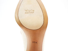 画像をギャラリービューアに読み込む, ヴァレクストラ Valextra オープントゥ パンプス 37.5 24.5cm 中古 新品同様