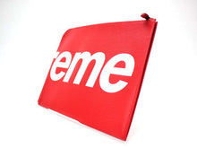 画像をギャラリービューアに読み込む, ルイ・ヴィトン LOUIS VUITTON × シュプリーム Supreme 〔17AW〕Pochette Jour GM ポシェットジュール クラッチバッグ M67722 赤×白 中古 新品未使用 美品