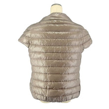 画像をギャラリービューアに読み込む, ヘルノ HERNO 大きいサイズ リバーシブル ダウンジャケット インナーダウン 薄手 半袖 オレンジ グレージュ サイズ48 【中古】【新品同様】【美品】