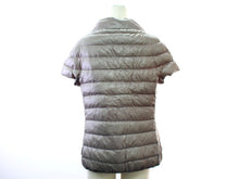 画像をギャラリービューアに読み込む, ヘルノ HERNO 大きいサイズ リバーシブル ダウンジャケット インナーダウン 薄手 半袖 オレンジ グレージュ サイズ48 【中古】【新品同様】【美品】