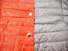 画像をギャラリービューアに読み込む, ヘルノ HERNO 大きいサイズ リバーシブル ダウンジャケット インナーダウン 薄手 半袖 オレンジ グレージュ サイズ48 【中古】【新品同様】【美品】
