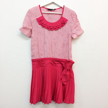 画像をギャラリービューアに読み込む, ラブ モスキーノ LOVE MOSCHINO ワンピース 半袖 M相当 中古 新品同様